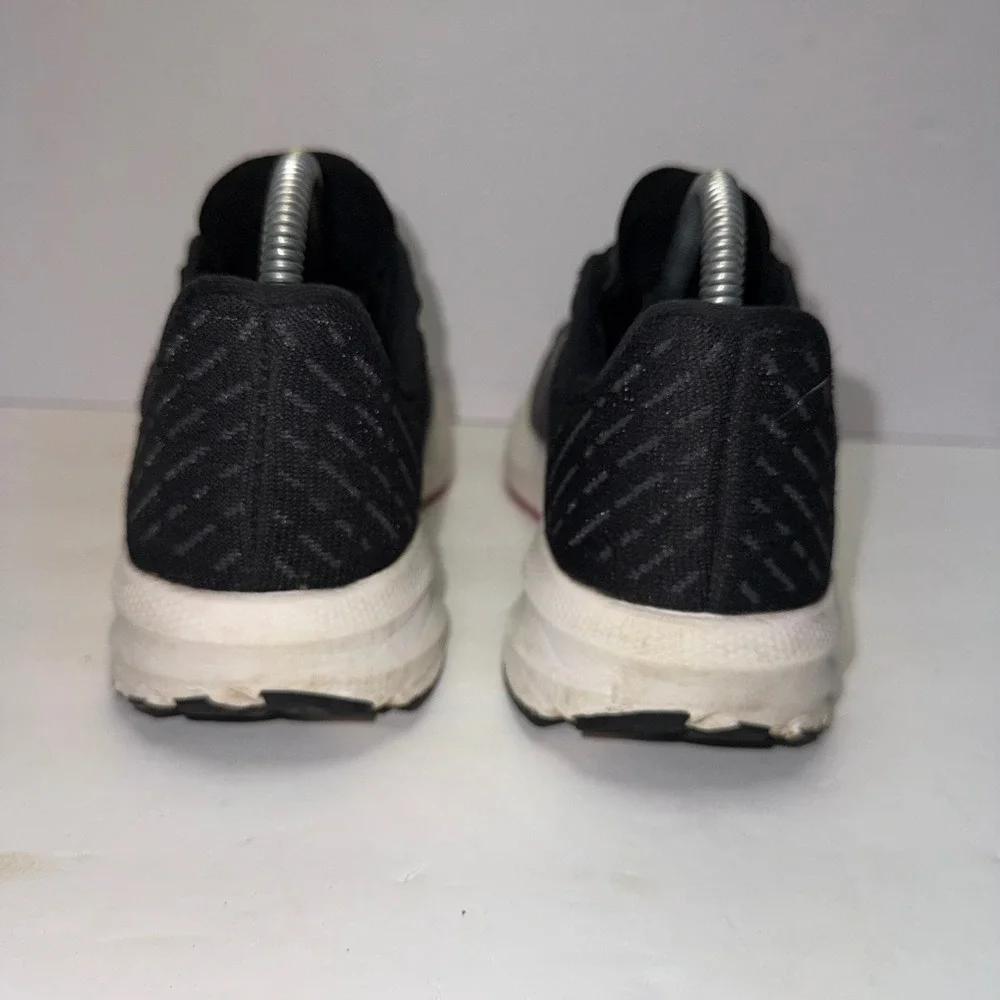 Brooks Launch 10 Running Shoes Womens 9 Black Neon Pink Green Sneakers